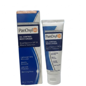 PanOxyl AM Oil Control Moisturizer SPF 30 – Matte Moisturizer for Oily & Acne-Prone Skin | Mineral Sunscreen | 1.7oz | Cosmetic Najm salalah