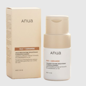 Anua Rice Enzyme Brightening Cleansing Powder – Powder-to-Foam Cleanser & Mask | Brightens & Refines Texture | 98.1% Purification | For Sensitive Skin | Cosmetic Najm salalah