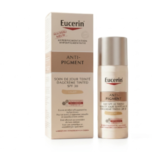 Eucerin Anti-Pigment Tinted Day Cream SPF 30 – Light | Corrects, Covers & Protects | Patented Thiamidol® | Hyperpigmentation Treatment | Cosmetic Najm salalah