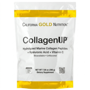California Gold Nutrition CollagenUP® – Hydrolyzed Marine Collagen Peptides with Hyaluronic Acid & Vitamin C | Unflavored | 206g |  Cosmetic Najm salalah