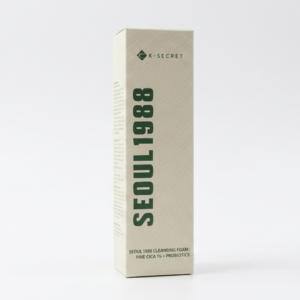 K-Secret Seoul 1988 Pine Cica + Probiotic Cleansing Foam – Gentle Facial Wash with BHA for Sensitive & Acne-Prone Skin | Cosmetic Najm salalah