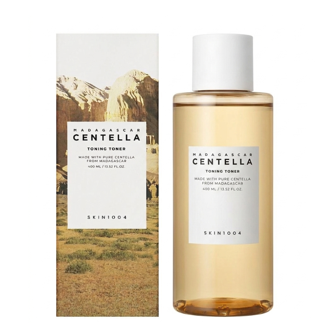 SKIN1004 Madagascar Centella Toning Toner – 84% Centella + PHA + Niacinamide | pH-Balancing Daily Exfoliating Toner for Sensitive Skin | Cosmetic Najm salalah