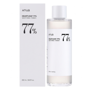 Anua Heartleaf 77% Soothing Toner – pH-Balancing Calming Toner for Sensitive & Acne-Prone Skin | Korean Vegan Skincare | Cosmetic Najm salalah