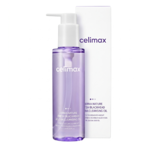 Celimax Jojoba Cleansing Oil – Korean Blackhead Cleanser & Makeup Remover for All Skin Types | 6 Natural Oils | Bergamot Scent | Cosmetic Najm salalah