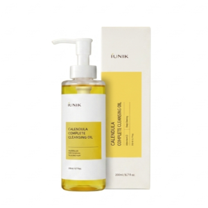 iUNIK Calendula Complete Cleansing Oil – 94% Plant-Based Vegan Cleanser for Sensitive Skin | 8 Ingredients | Calendula Extract | Cosmetic Najm salalah
