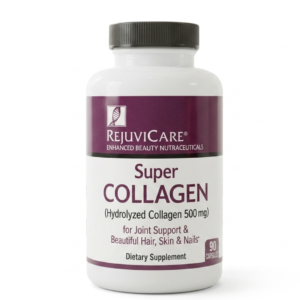 Rejuvicare Super Collagen Capsules – 500 mg Hydrolyzed Collagen for Hair, Skin, Nails & Joint Support | 90 Capsules | Cosmetic Najm salalah
