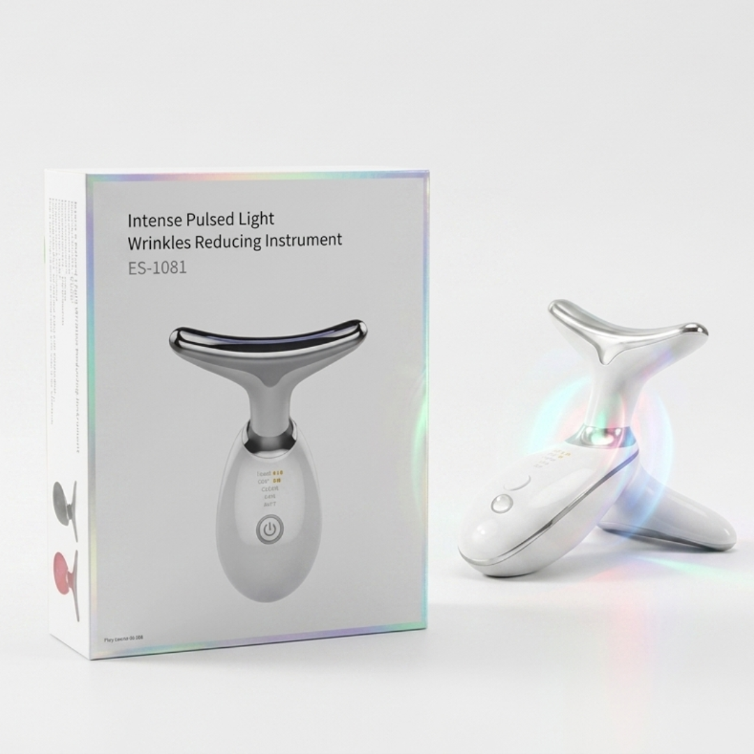 ES-1081 IPL Skin Rejuvenation Device | Collagen-Boosting Wrinkle Reducer | Anti-Aging Light Therapy for Face & Neck | 5 Energy Levels | Cosmetic Najm salalah