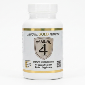 California Gold Nutrition Immune 4 – Vitamin C, D, Zinc & Selenium Blend for Immune Support | 60 Veggie Capsules |  Cosmetic Najm salalah