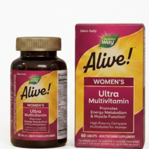 Nature's Way Alive! Women's Ultra Multivitamin – High-Potency Multivitamin for Energy & Muscle Support | 60 Tablets | Cosmetic Najm salalah