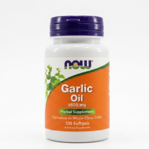 NOW Foods Garlic Oil 1500 mg Softgels – Concentrated Garlic Supplement for Heart & Immune Support | 100 Softgels | Cosmetic Najm salalah