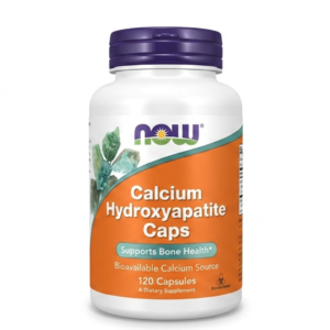 NOW Foods Calcium Hydroxyapatite – Bone Support with Microcrystalline Hydroxyapatite (MCH) | 120 Capsules | Cosmetic Najm salalah