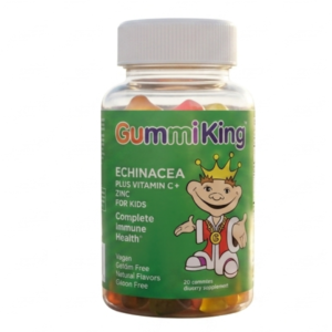 Gummi King Echinacea Plus Vitamin C & Zinc for Kids – Vegan Immune Support Gummies | 60 Gummies | Cosmetic Najm salalah