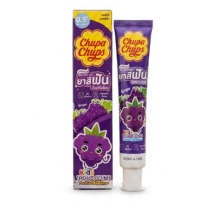 Chupa Chups Kids Toothpaste Grape – 1500ppm Fluoride | FDA Thailand Certified | Sugar-Free Cavity Protection for Toddlers 0.5+ | 40g | Cosmetic Najm salalah