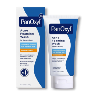 Panoxyl Acne Foaming Wash 10% Benzoyl Peroxide – Maximum Strength Acne Treatment for Face & Body | Dermatologist Recommended | Cosmetic Najm salalah