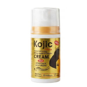 Roushun Gluta Kojic Skin Lightening Cream: With Kojic Acid & Glutathione – Results in 2 Weeks | Cosmetic Najm salalah