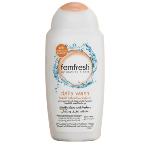 Femfresh Daily Intimate Wash – pH Balanced with Aloe Vera & Calendula | Gynecologically Tested | 250ml | Cosmetic Najm salalah