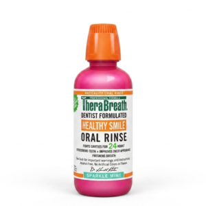 Therabreath Anticavity Fluoride Mouthwash – 24-Hour Cavity Protection & Fresh Breath | Alcohol-Free | Sparkling Mint | Cosmetic Najm salalah