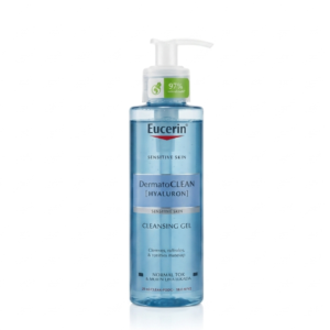 Eucerin DermatoCLEAN [HYALURON] Cleansing Gel – Hydrating Face Wash for Sensitive, Normal to Combination Skin | Cosmetic Najm salalah