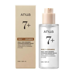 Anua 7 Rice Ceramide Hydrating Barrier Serum – 7 Rice Extracts + Ceramides + 3% Niacinamide | Hydrating & Brightening Barrier Repair Serum | K‑Beauty | Cosmetic Najm salalah