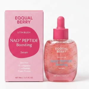 Eqqualberry Lush Blush NAD+ Peptide Boosting Serum – Cellular Repair, Firming & 14-Peptide Complex | K-Beauty Anti-Aging | Cosmetic Najm salalah