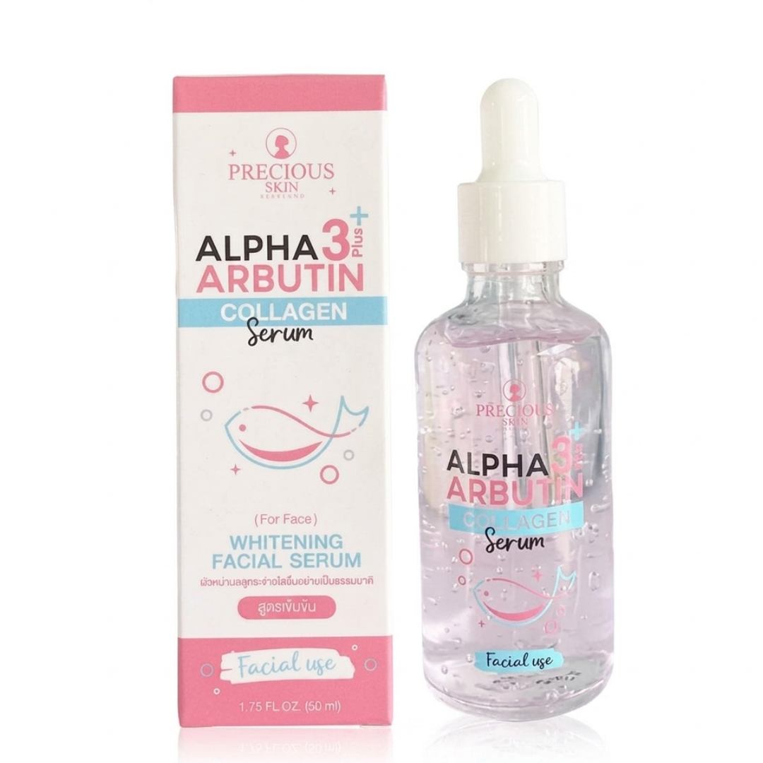 Precious Skin Luminous Repair Serum – 3% Alpha Arbutin + Collagen – Dark Spot Corrector & Firming Treatment | Hyperpigmentation Serum (50ml) | Cosmetic Najm salalah
