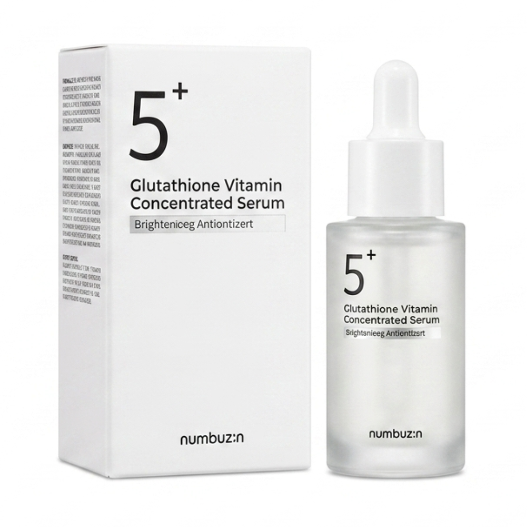 Numbuzin No.5+ Glutathione Vitamin Concentrated Serum – 4% Tranexamic Acid + 5% Niacinamide + Glutathione | Clinical Dark Spot Corrector for Sensitive Skin | Cosmetic Najm salalah