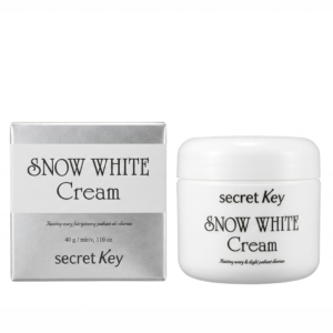 Secret Key Snow White Cream – Niacinamide Brightening Cream | Tone-Up Base & Hydrating Moisturizer | For Even, Radiant Skin | Cosmetic Najm salalah