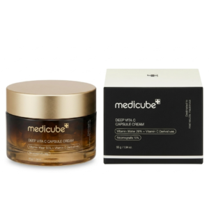 Medicube Deep Vita C Capsule Cream | 50% Sea Buckthorn Vitamin Water & 5% Niacinamide | Brightening Cream with Micro-Capsules | Cosmetic Najm salalah