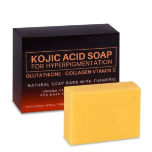 Kojic Acid and Glutathione Soap – Dark Spot Corrector & Skin Brightener | With Vitamin C, Collagen & Hyaluronic Acid | Cosmetic Najm salalah