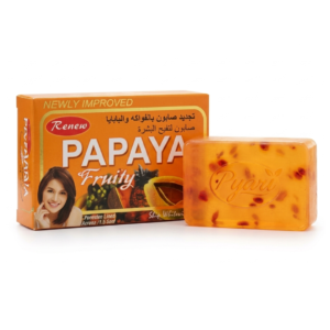 Renew Papaya and Fruit Soap – Natural Skin Lightening with Papaya Extract | 135g | Brightening & Exfoliating | Cosmetic Najm salalah