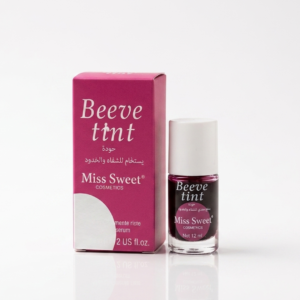 Miss Sweet Cosmetics Beeve ttnt Rose Flavored Lip Tint – 2-in-1 for Lips & Cheeks | Buildable Rose Color | Lightweight Liquid Tint | Cosmetic Najm salalah