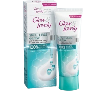 كريم سيروم غلو آند لوفلي سبوت ليس جلو – تركيبة ٣٪ أحماض AHA مع النياسيناميد لتفتيح البقع والندوب وحب الشباب