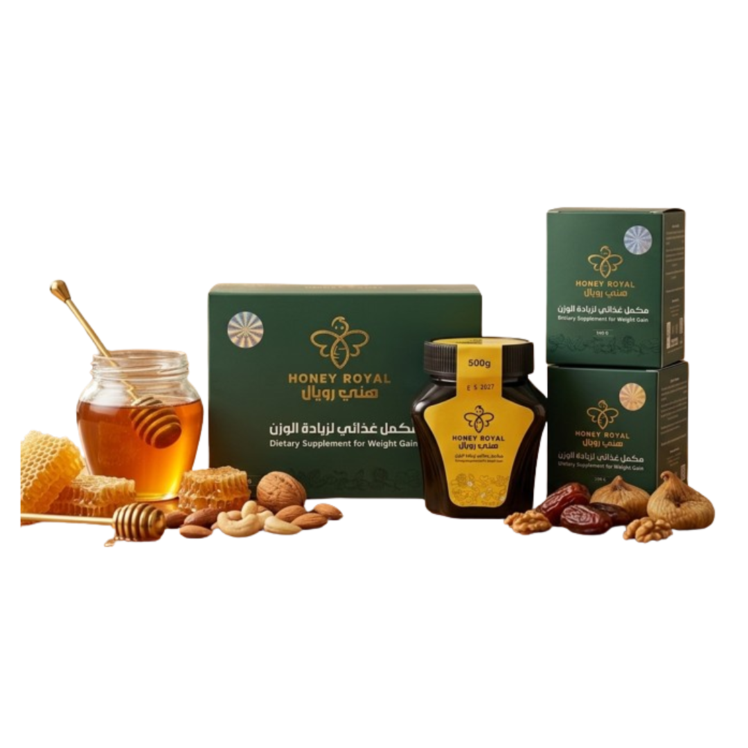 Honey Royal Weight Gain Supplement 2 BOX Pack 500g+500g=1000 g : 🌿 Honey Royal Natural Appetite Booster with Royal Jelly, Ginseng & Pure Honey