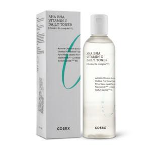 COSRX Refresh AHA BHA Vitamin C Daily Toner – Gentle Exfoliating & Brightening Toner for All Skin Types | Golden-RX Complex | Cosmetic Najm salalah