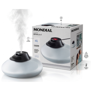 Mondial Comfort Air 4 Steam Humidifier – 4L Tank, 8H Runtime, Warm Steam & Auto Shut-Off | Ultra-Quiet | Model UA-06/6231-01 | Cosmetic Najm salalah