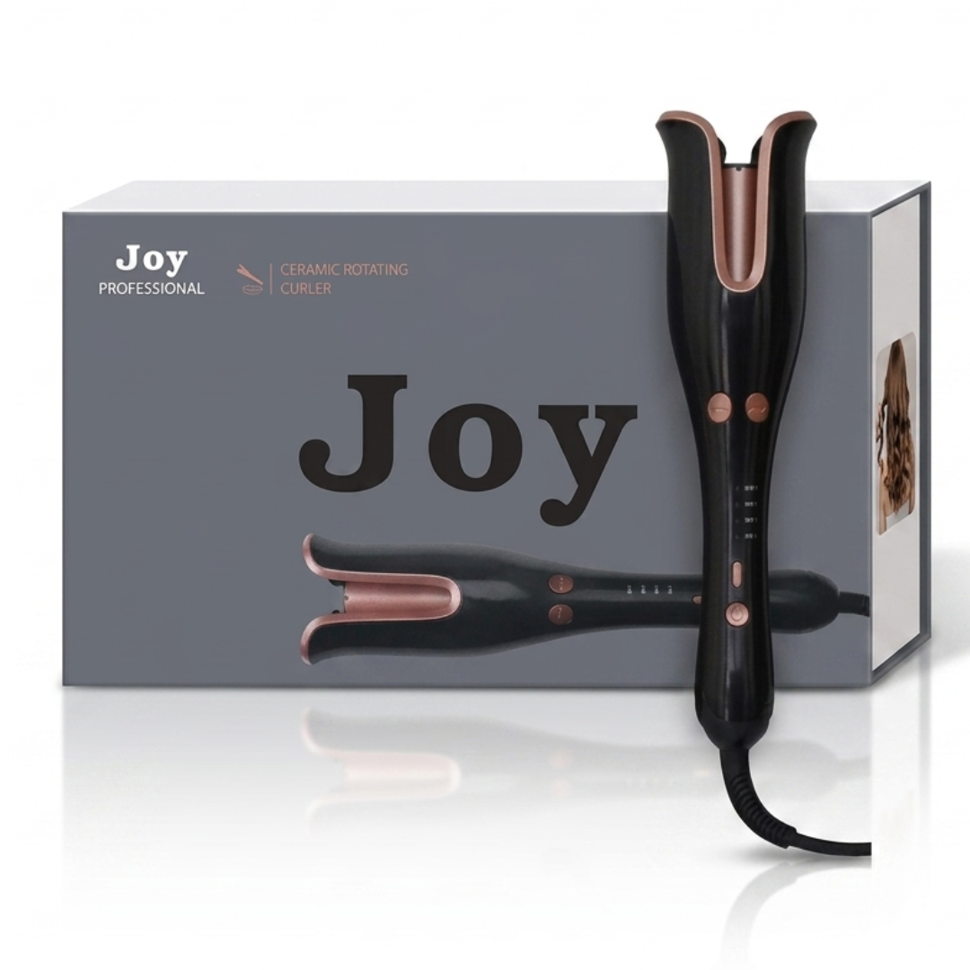 Joy Professional Ceramic Rotating Hair Curler FDJ-13503 – Auto-Rotating Curling Iron | Dual-Direction Barrel, Adjustable Heat, Auto Shut-Off | Cosmetic Najm salalah