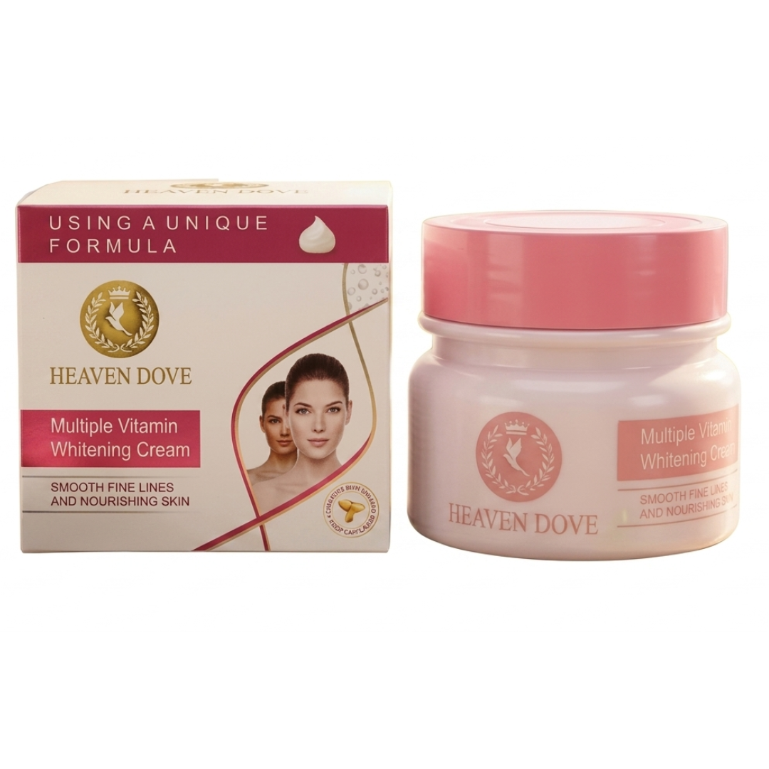 Heaven Dove Multiple Vitamin Whitening Cream 180g – Anti-Tanning & Spot Corrector | Cosmetic Najm salalah